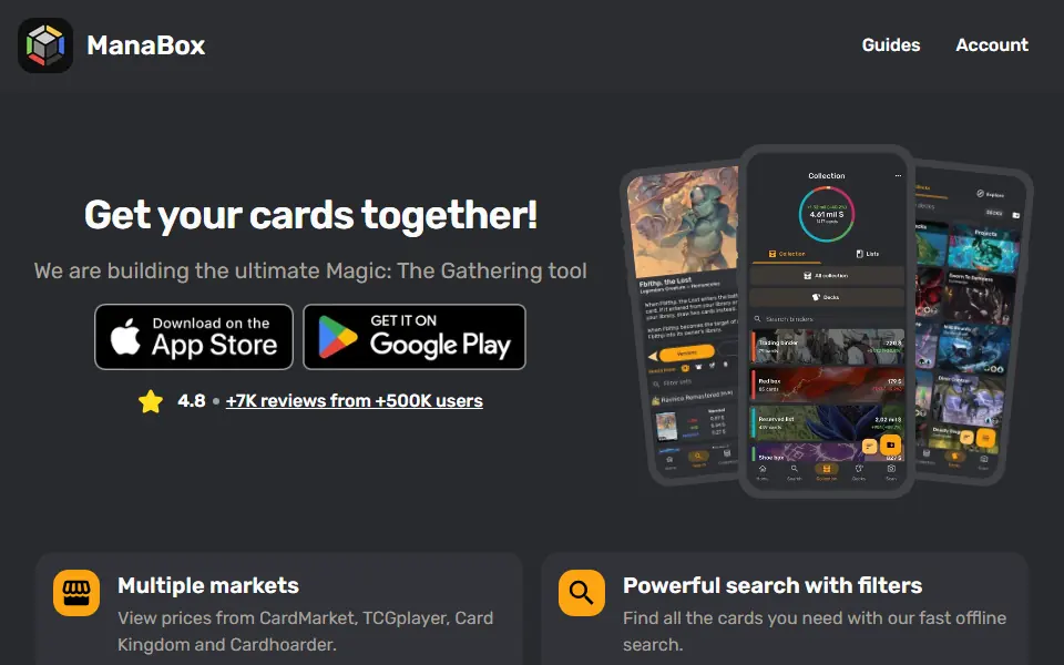 ManaBox interface screenshot