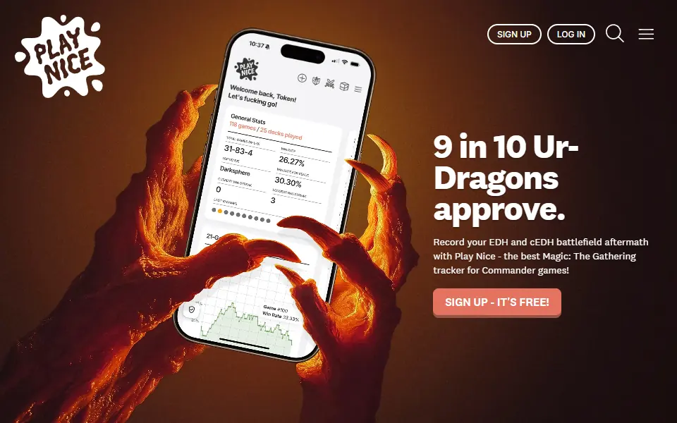 Play Nice interface screenshot